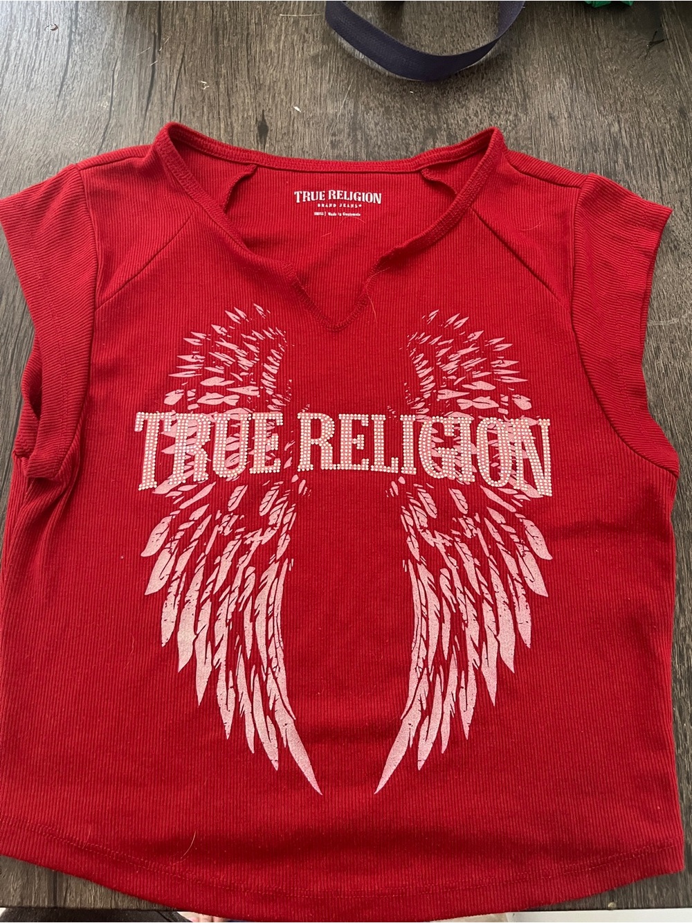 True Religion Red Wing Graphic Muscle Tee